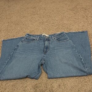 Classic Blue Women's y2k wide leg Jeans